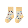 Cute cartoon wholesale  Children's socks  winter 100% cotton coral thick  fleece feet non-slip floor socks baby socks